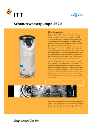 Водни помпи за мръсна вода Flygt-Pumpen 2620 LR 233
