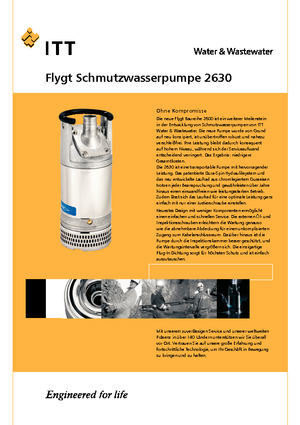 Водни помпи за мръсна вода Flygt-Pumpen 2630 LR 251