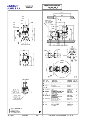 Водни помпи за мръсна вода Faggiolati G 409 T1M2-M65AA0