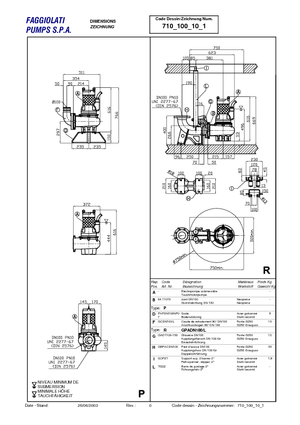 Водни помпи за мръсна вода Faggiolati G 410 R1M1-P90AA2