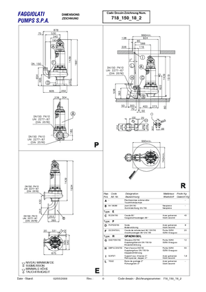 Водни помпи за мръсна вода Faggiolati G 418 R2C5-S100AA2
