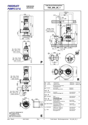 Водни помпи за мръсна вода Faggiolati G 425 R2C1-V105AA2