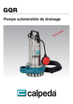 Водни помпи за мръсна вода Calpeda GQR 10-16