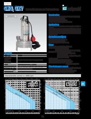 Водни помпи за мръсна вода Calpeda GXC 40-13