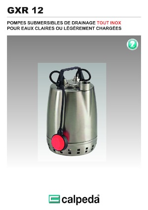 Водни помпи за мръсна вода Calpeda GXR 12-18