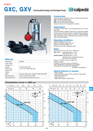 Водни помпи за мръсна вода Calpeda GXC 40 A