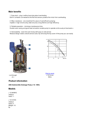 Водни помпи за мръсна вода ABS-Pumpen J 12 D