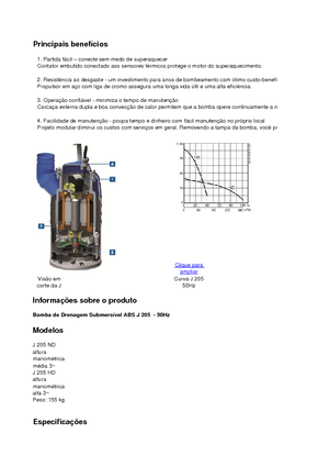 Водни помпи за мръсна вода ABS-Pumpen J 205 HD
