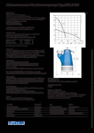 Водни помпи за мръсна вода Sulzer J 405 ND