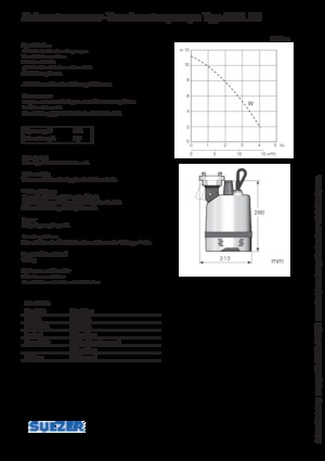 Водни помпи за мръсна вода Sulzer J 5 W
