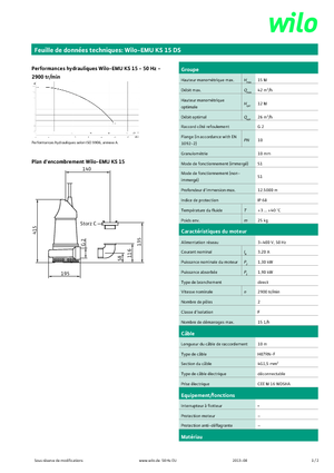 Водни помпи за мръсна вода WILO-EMU Pumpen EMU KS 15DS 