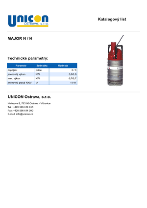 Водни помпи за мръсна вода Grindex Major H