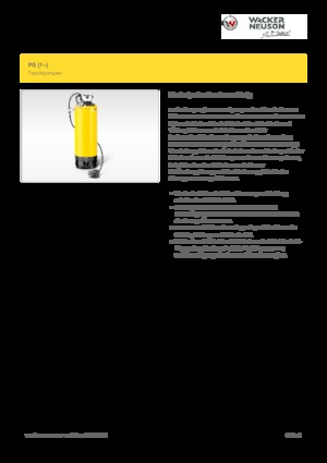 Водни помпи за мръсна вода Wacker Neuson PST2 400