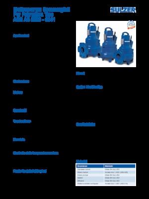 Помпи за отпадъчни води Sulzer AS 0840 S 17-2 D/TKS