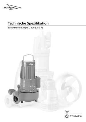 Помпи за отпадъчни води Flygt-Pumpen CS 3068 LR 251