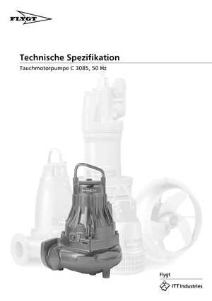 Помпи за отпадъчни води Flygt-Pumpen CS 3085 LR 432 EEx