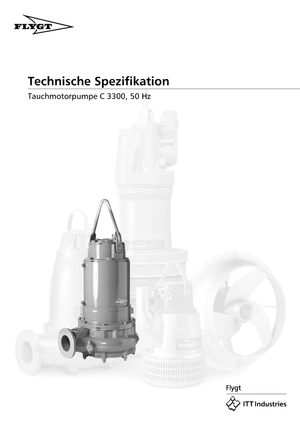 Помпи за отпадъчни води Flygt-Pumpen CS 3300 LR 632 EEx