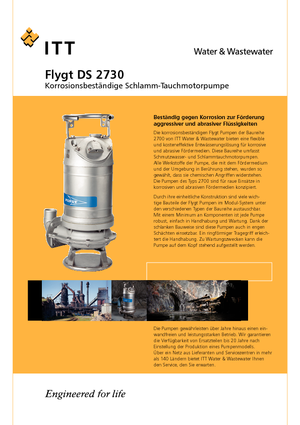 Помпи за отпадъчни води Flygt-Pumpen DS 2730 LR 441
