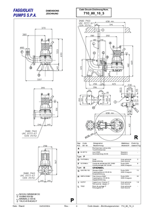 Помпи за отпадъчни води Faggiolati G 210 R3V1-M50AA2