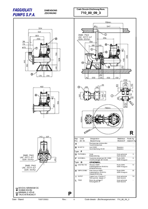 Помпи за отпадъчни води Faggiolati G 409 T6V2-M64AA0