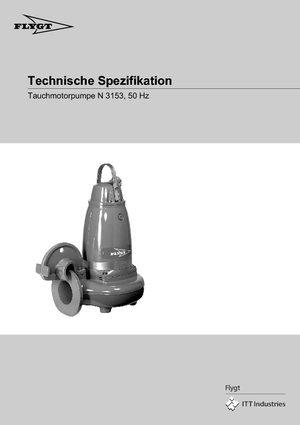 Помпи за отпадъчни води Flygt-Pumpen NS 3153 LR 272 EEx