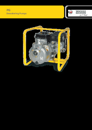 Помпи за отпадъчни води Wacker Neuson PG2