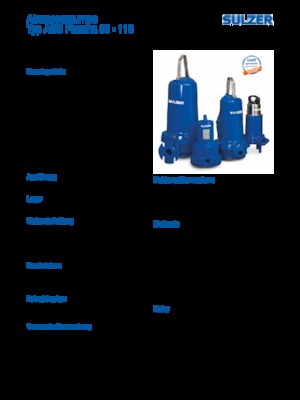 Помпи за отпадъчни води Sulzer Piranha S 21-2