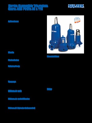 Помпи за отпадъчни води Sulzer Piranha S 21-2