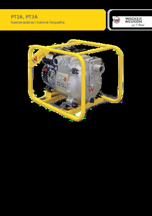 Помпи за отпадъчни води Wacker Neuson PT2A