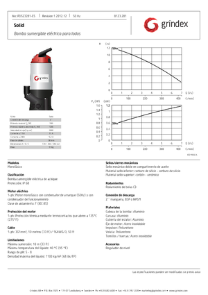 Помпи за отпадъчни води Grindex Solid