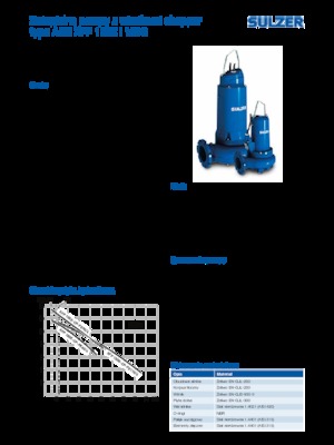 Помпи за отпадъчни води Sulzer XFP 100 E CP 1