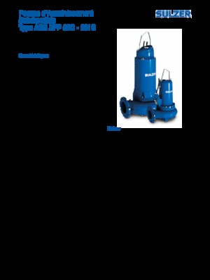 Помпи за отпадъчни води Sulzer XFP 100 E VX 3