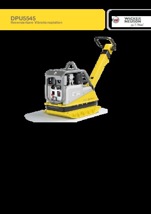 Виброплочи с обратен ход Wacker Neuson DPU5545He c