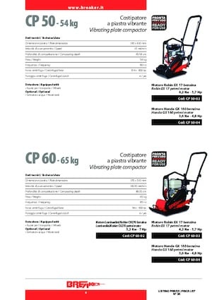 Виброплочи с преден ход Breaker CP 60-03