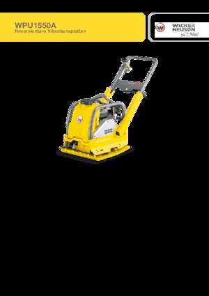 Виброплочи с обратен ход Wacker Neuson WPU1550A