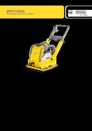 Виброплочи с обратен ход Wacker Neuson WPU1550A