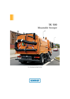 Камиони за метене (чистене), дясна смукателна глава Schmidt SK 500