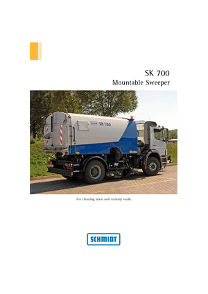 Камиони за метене (чистене), дясна смукателна глава Schmidt SK 700