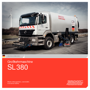 Камиони за метене (чистене), дясна смукателна глава BROCK SL 380 K