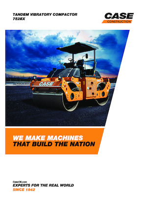 Тандемни вибрационни валяци Case 752EX