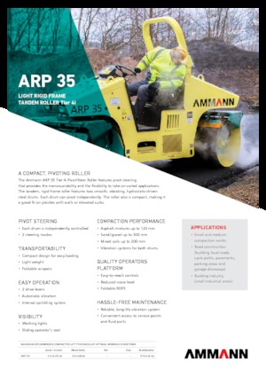 Комбинирани валяци Ammann ARP 35 K