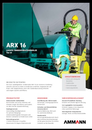 Тандемни вибрационни валяци Ammann ARX 16