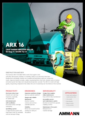 Тандемни вибрационни валяци Ammann ARX 16 T4f