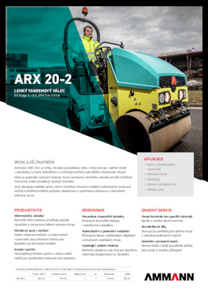 Тандемни вибрационни валяци Ammann ARX 20-2