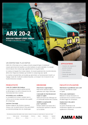 Тандемни вибрационни валяци Ammann ARX 20-2