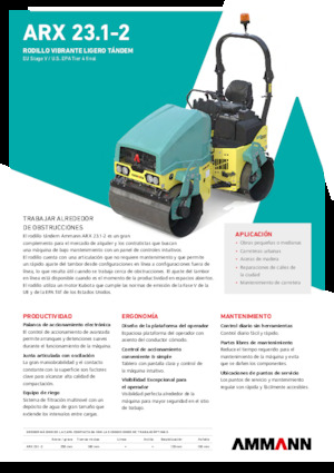 Тандемни вибрационни валяци Ammann ARX 23.1-2