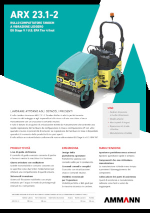 Тандемни вибрационни валяци Ammann ARX 23.1-2