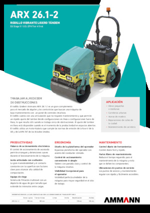 Тандемни вибрационни валяци Ammann ARX 26.1-2