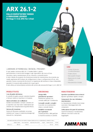 Тандемни вибрационни валяци Ammann ARX 26.1-2