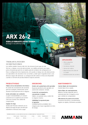 Тандемни вибрационни валяци Ammann ARX 26-2